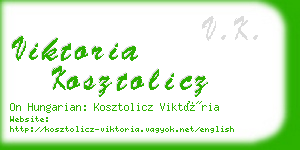 viktoria kosztolicz business card